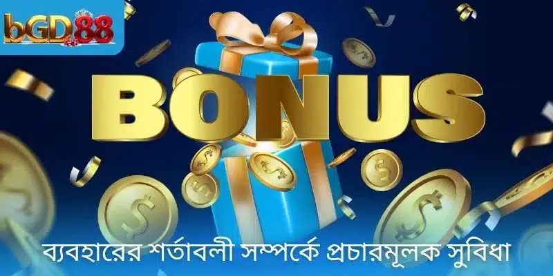 ব্যবহারের শর্তাবলী সম্পর্কে প্রচারমূলক সুবিধা