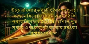 উচ্চ রিওয়ার্ড বেটিং অপশন বেছে নিয়ে বিশাল পুরস্কার ও জ্যাকপট জেতার একটি দৃশ্য
