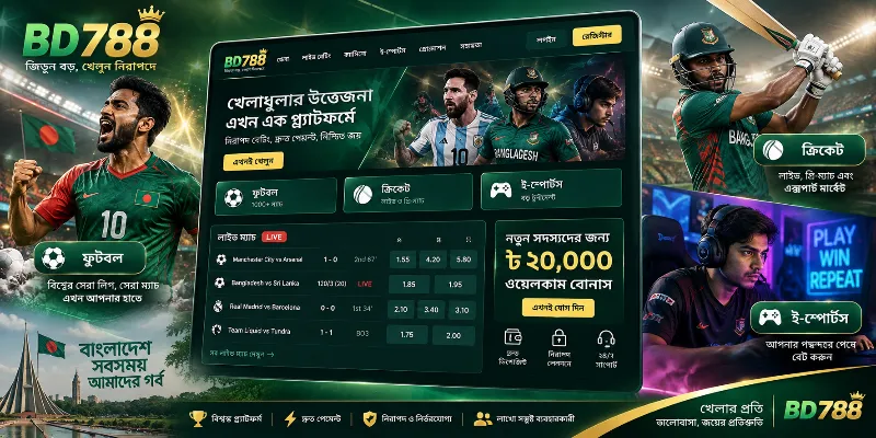 BGD88 sportsbook dashboard displaying live betting odds for global football, basketball, tennis, and elite esports tournaments.